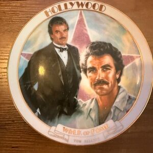 Tom Selleck Hollywood Wall of Fame Collectors Plate